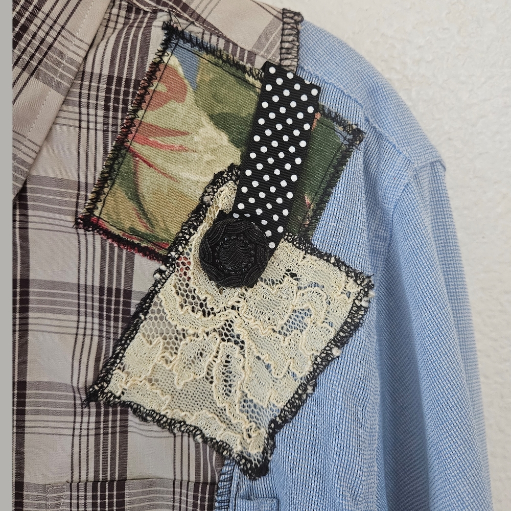 Bonnie Harris Design Patchwork Boho Embellished U… - image 5